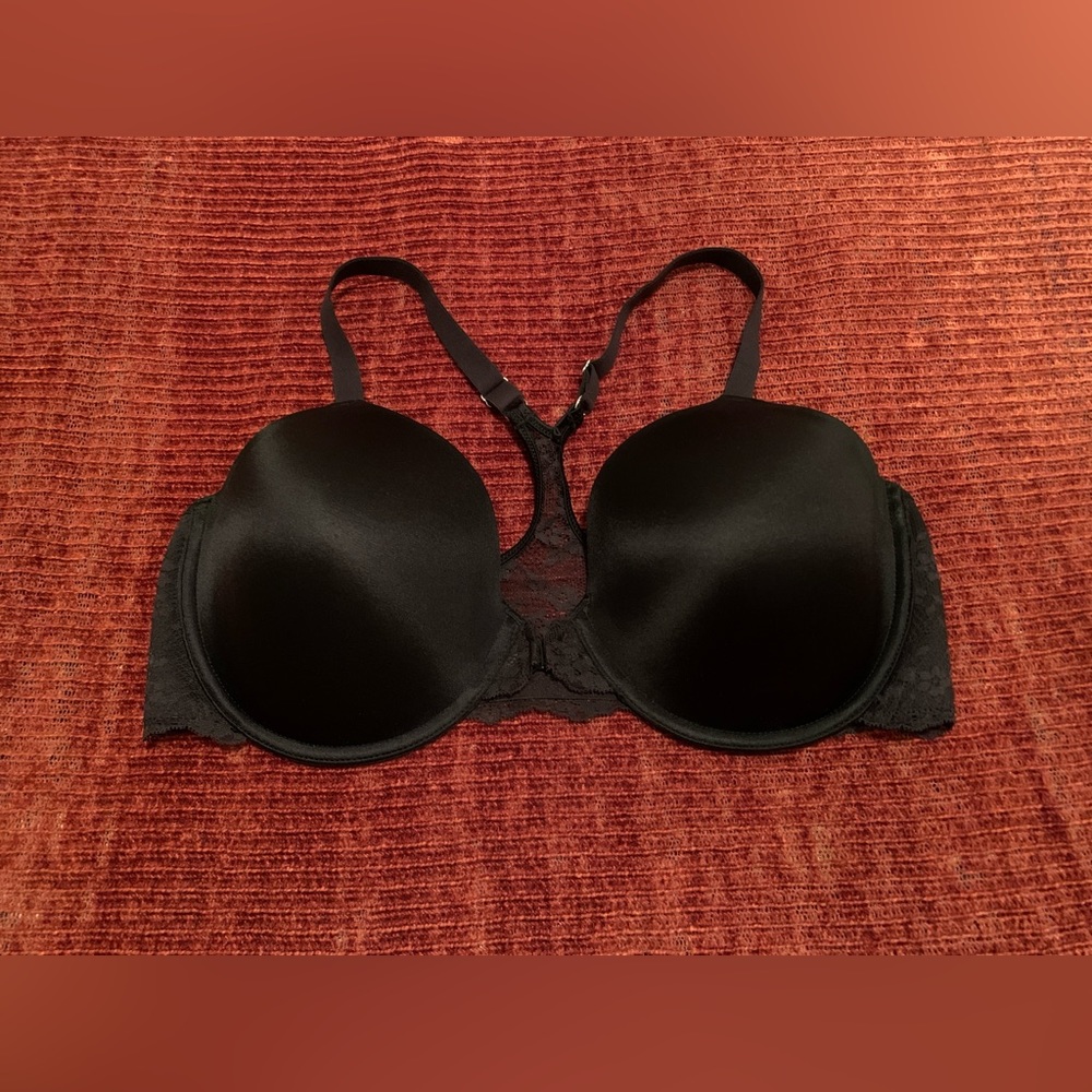 Full Coverage Racerback Black Bra
